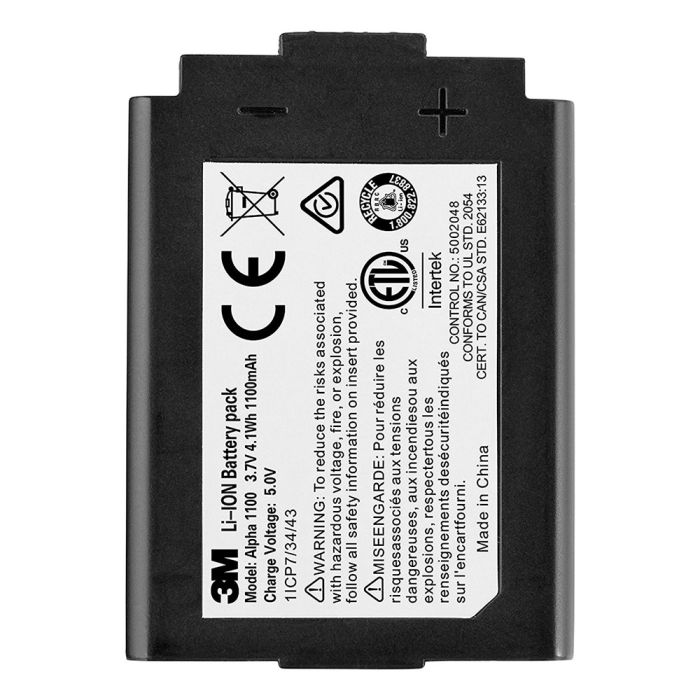 3M ALPHA1100 Rechargeable Li-Ion Battery Pack for WorkTunes, Sport Tactical 300 & Sport Tactical 500 Hearing Protectors