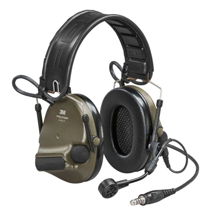 3M PELTOR ComTac VI NIB Communication Headset, Single Frequency Model, Headband + ARC