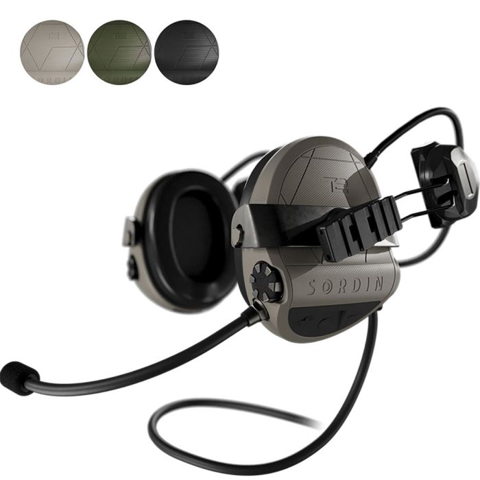 Sordin Supreme T2 CC Communications Headset - Rear ARC Helmet Attachment
