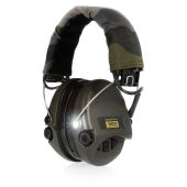 Sordin Supreme Pro-X LED - OD Green Cups, Camo Headband with Gel Earseals